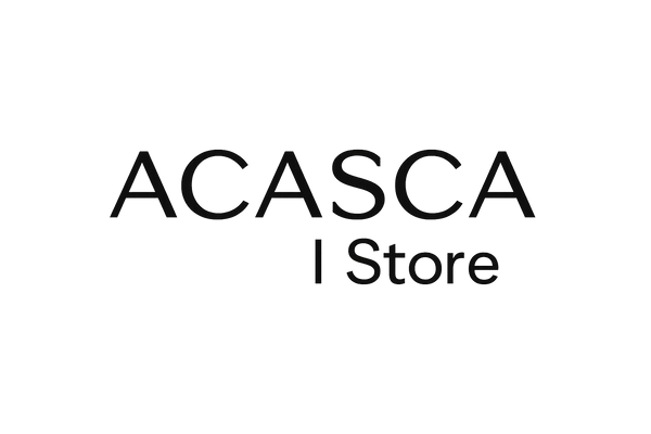 crias um logotipo em branco com letra moderna ACASCA | Store